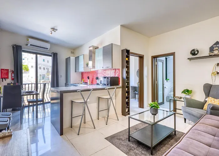 Apartman Cosy 1 Bedroom With Balcony In St Julians Aebe1 *